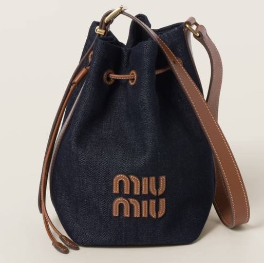 Сумка Miu Miu женский джинса синий 161446