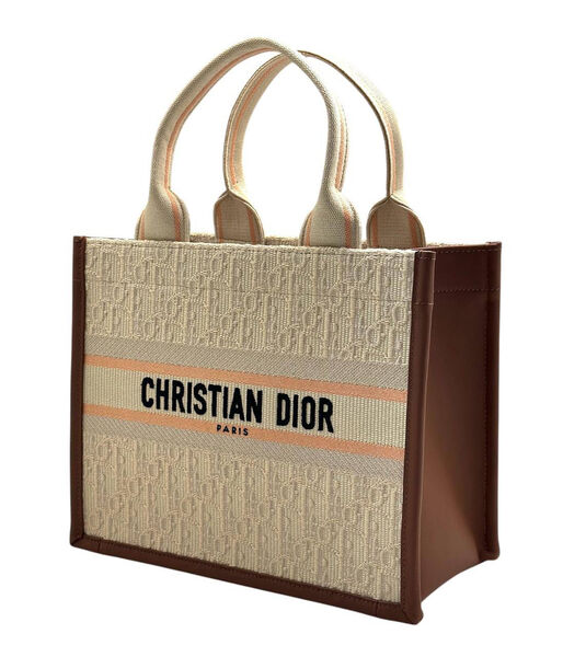 Сумка Christian Dior Book женский текстиль бежевый 184896-2
