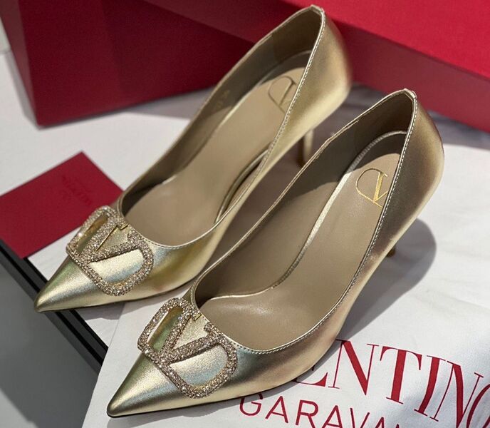 Туфли Valentino женский бронзовый 104247