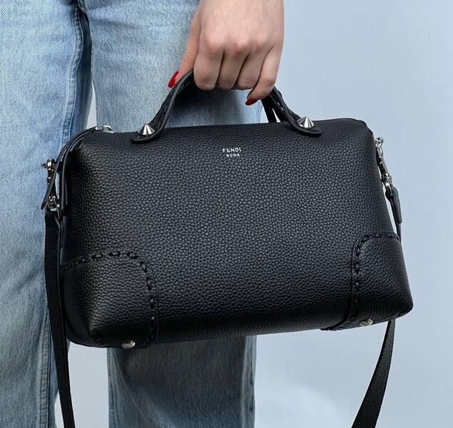 Сумка Fendi женский кожа черный 147792
