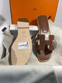 Шлепки Hermès женский кожа 105375-2