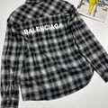 Мужская рубашка Balenciaga мужской черный 160611-2