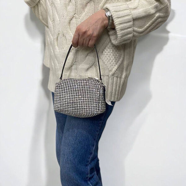 Сумка Alexander Wang женский стразы графитовый 175028-4