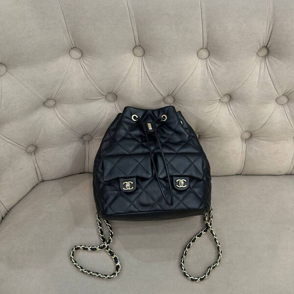 Сумка Chanel женский кожа черный 149778-3