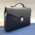 Портфель Bottega Veneta мужской кожа swift черный,серебристый 61993