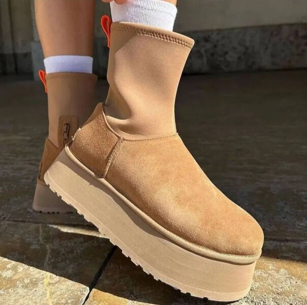 Угги Ugg женский замша бежевый 129808-2