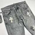 Мужские джинсы Chrome Hearts мужской джинса графитовый 153192-2
