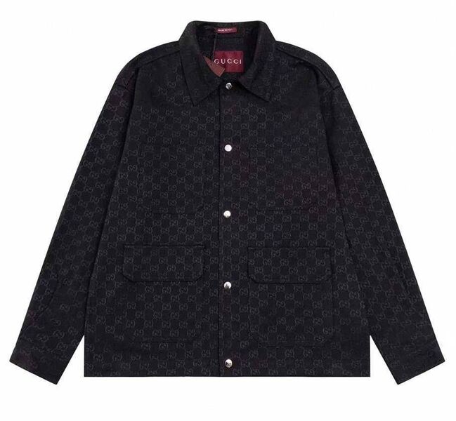 Мужская рубашка Gucci мужской черный 173326