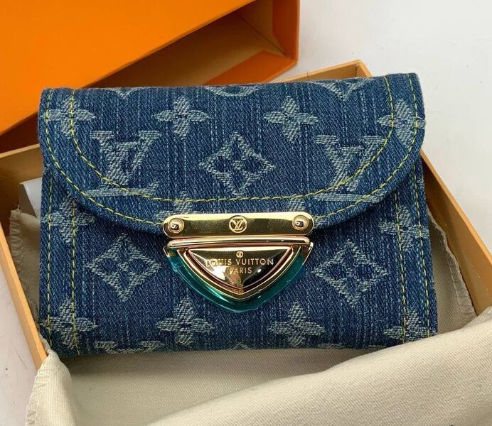 Кошелек Louis Vuitton женский кожа синий 149768