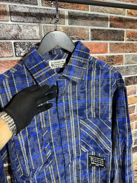 Мужская рубашка Maison Margiela мужской синий 156862