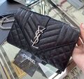 Сумка Saint Laurent женский кожа swift черный,коричневый 97715