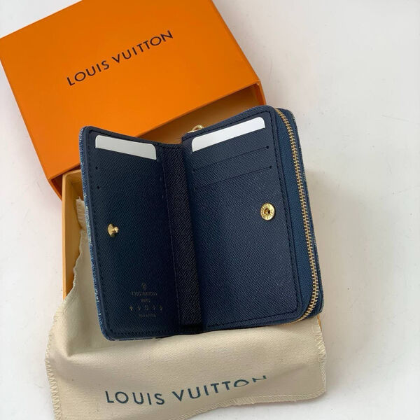 Кошелек Louis Vuitton женский кожа синий 149769-2