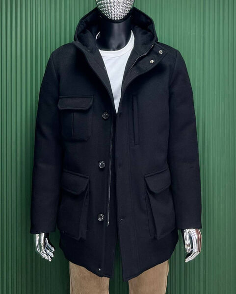 Мужской пуховик Loro Piana мужской черный 134946