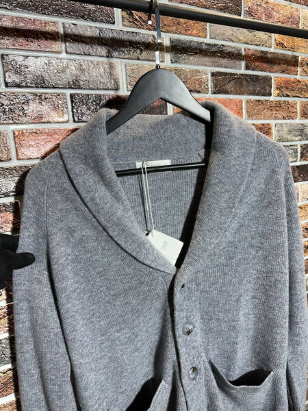 Мужской кардиган Brunello Cucinelli мужской графитовый 159119-3