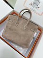 Сумка Hermès Birkin 25 женский замша бежевый 155732-3
