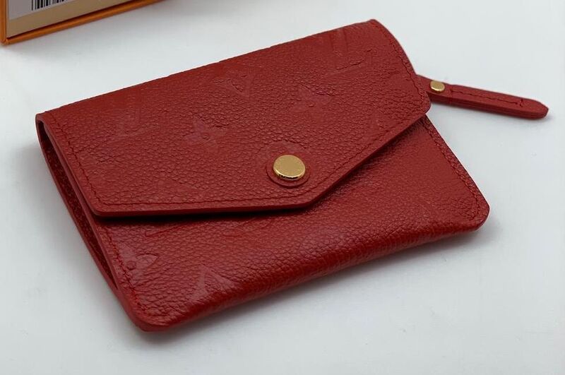 Кошелёк Louis Vuitton женский кожа бордовый 31908