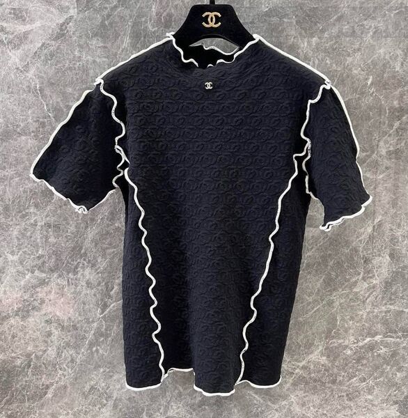 Футболка Chanel женский черный 186781