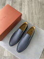 Мужские лоферы Loro Piana мужской кожа графитовый 135605-7
