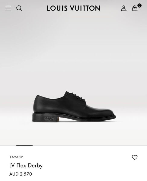 Мужские туфли Louis Vuitton мужской кожа черный 172932-6