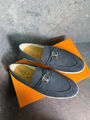 Мужские лоферы Louis Vuitton мужской замша графитовый 121108-2