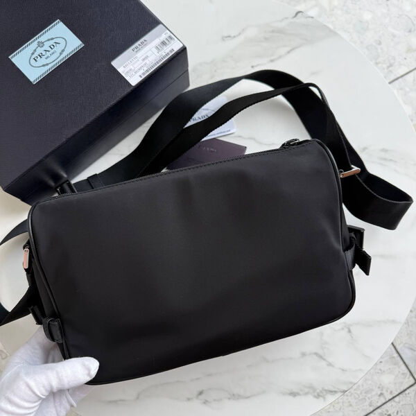 Мужская сумка мессенджер Prada мужской нейлон черный 193781-3