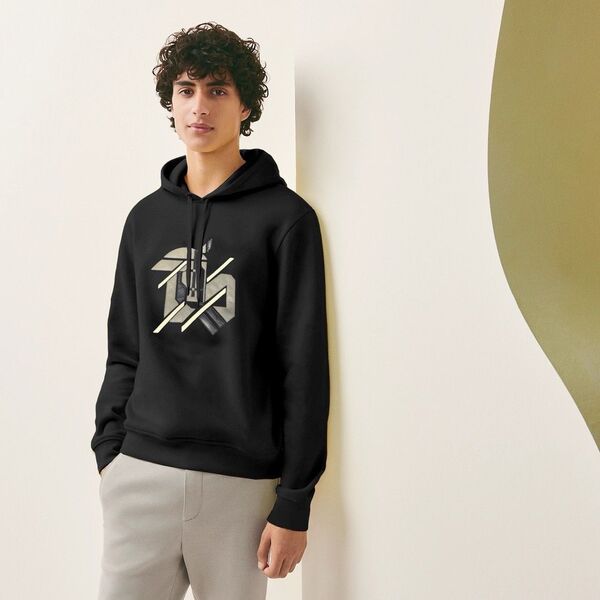Мужская толстовка Hermès мужской черный 161204-6