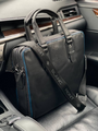 Мужской портфель Montblanc мужской кожа черный 52097-4