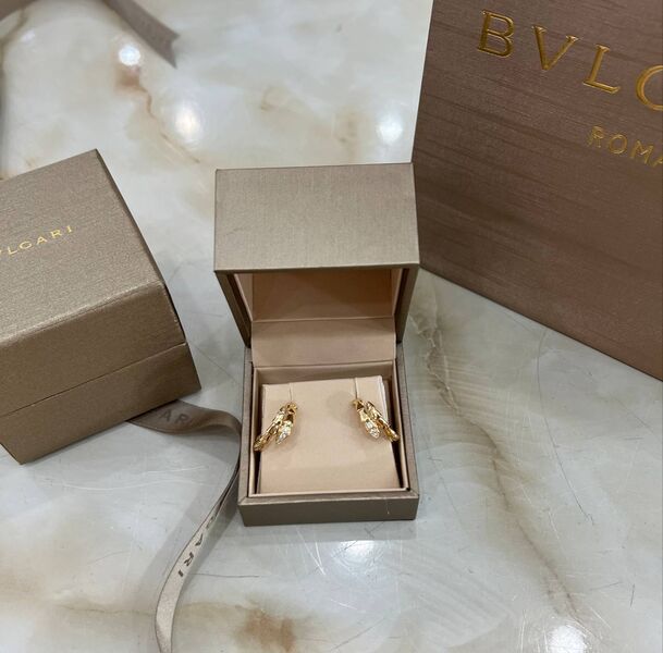 Серьги Bvlgari золотистый 176064