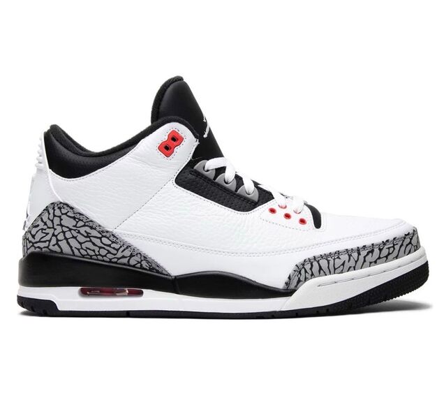 Мужские кроссовки Nike Air Jordan 3 мужской кожа белый 141052