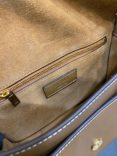 Сумка Saint Laurent женский кожа бежевый 173933-5