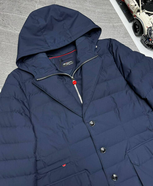 Мужской пуховик Kiton мужской синий 165318-4
