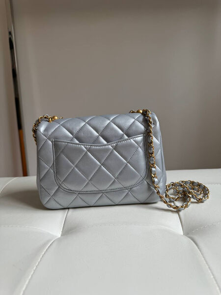 Сумка Chanel женский кожа бирюзовый 155755-3