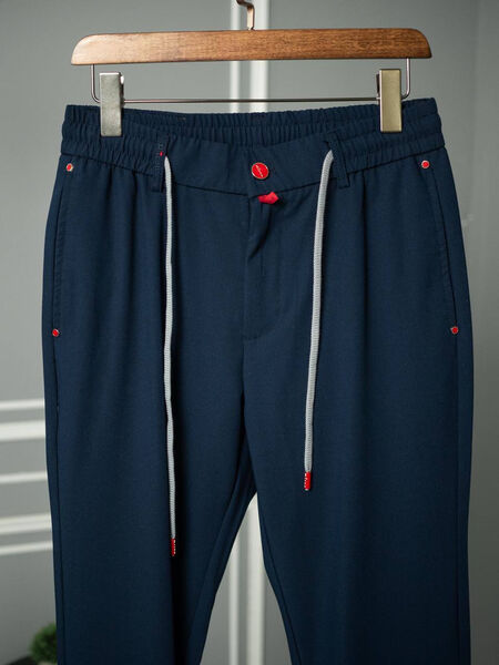 Мужские брюки Kiton мужской синий 179053-4