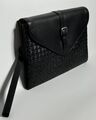 Мужской клатч Bottega Veneta мужской кожа черный 195718