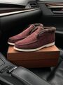 Мужские лоферы Loro Piana мужской бордовый 45065-3