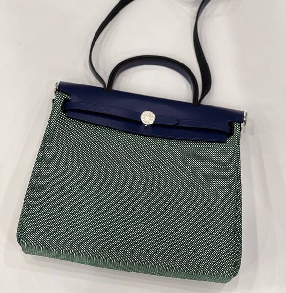 Сумка Hermèsherbag Zip женский кожа болотный 189455