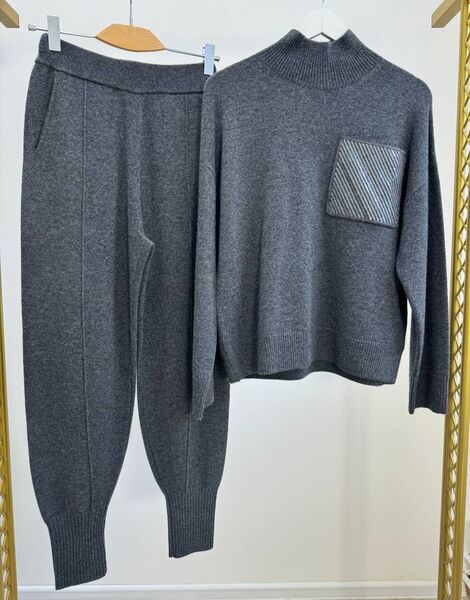 Костюм Brunello Cucinelli женский графитовый 163090