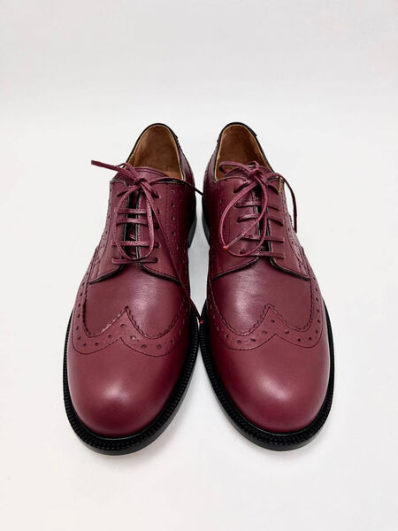 Мужские туфли Loro Piana мужской кожа бордовый 172911-4
