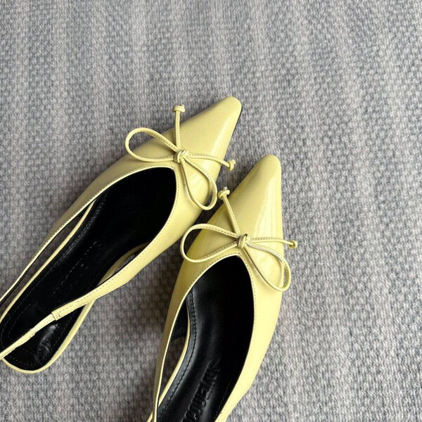 Туфли Jacquemus женский кожа горчичный 150550-2