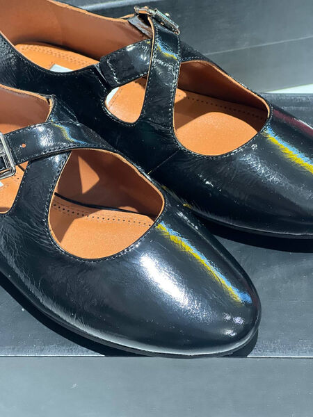 Балетки Alaïa женский кожа черный 144273-4