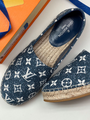 Эспадрильи Louis Vuitton женский текстиль синий 91382-5