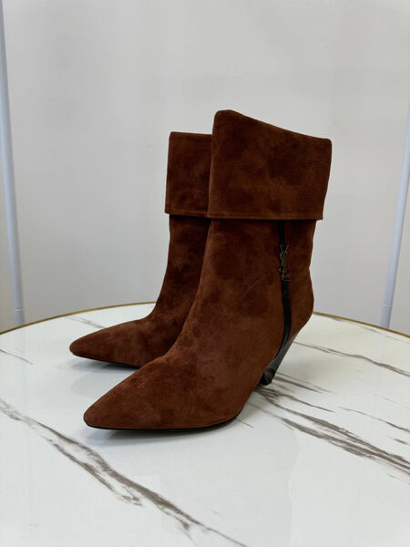 Ботильоны Saint Laurent женский замша 162478-2