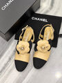 Туфли Chanel женский кожа бежевый 119049-2