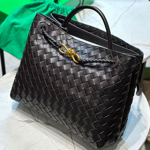 Сумка Bottega Veneta Medium Andiamo женский кожа синий 142013-3