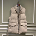 Жилет двусторонний Loro Piana женский бежевый 22803-2