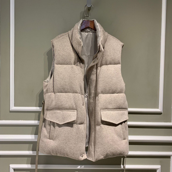 Жилет двусторонний Loro Piana женский бежевый 22803-2