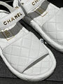 Босоножки Chanel женский кожа белый 146823-2
