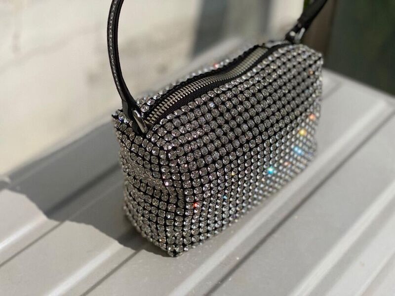 Сумка Alexander Wang женский блестки графитовый 72180-3