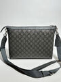 Мужская сумка мессенджер Gucci мужской кожа графитовый 147904-3
