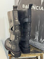 Сапоги Balenciaga женский кожа черный 199446-3